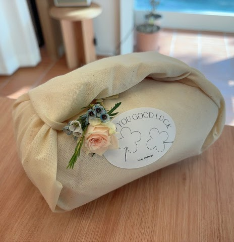 보자기 포장 답례떡 세트 thumbnail 4